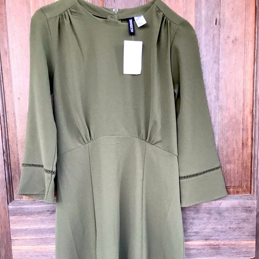 H&M Army Green Dress